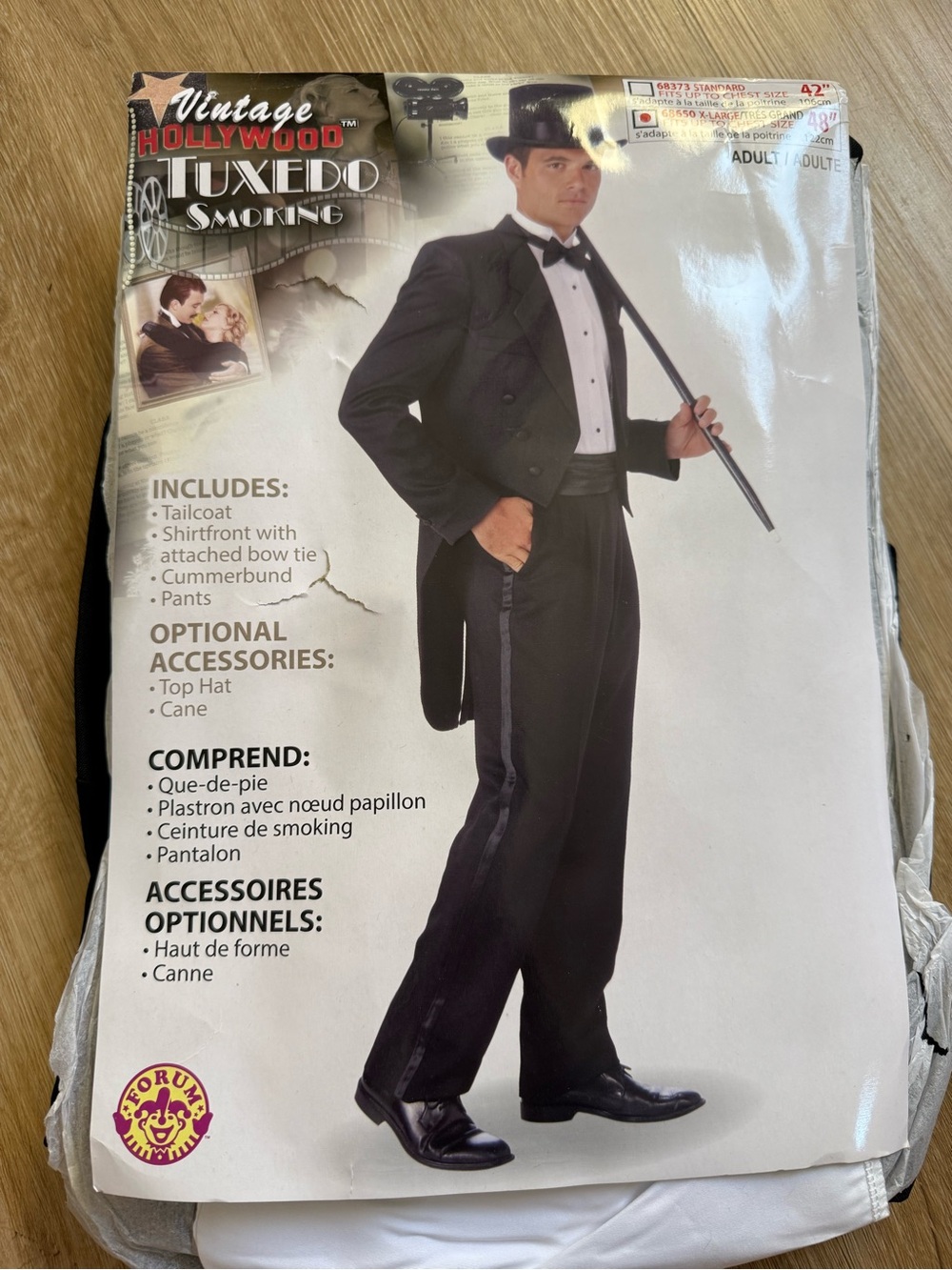 Vintage Hollywood Tuxedo Costume